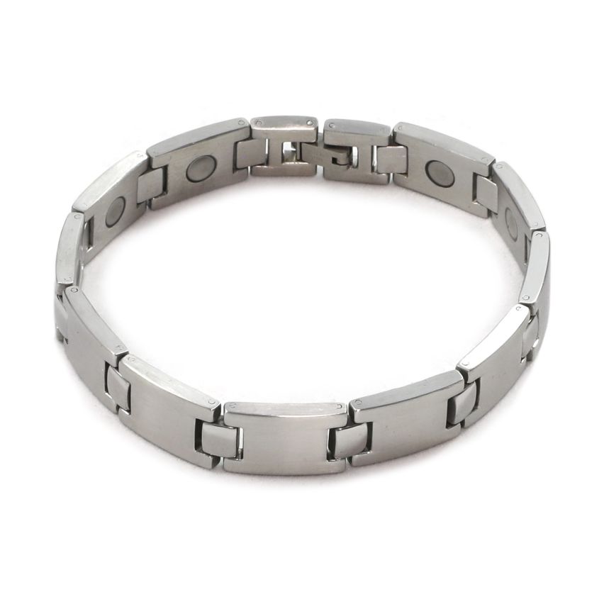 MR003 Magrelief bracelet, brushed silver