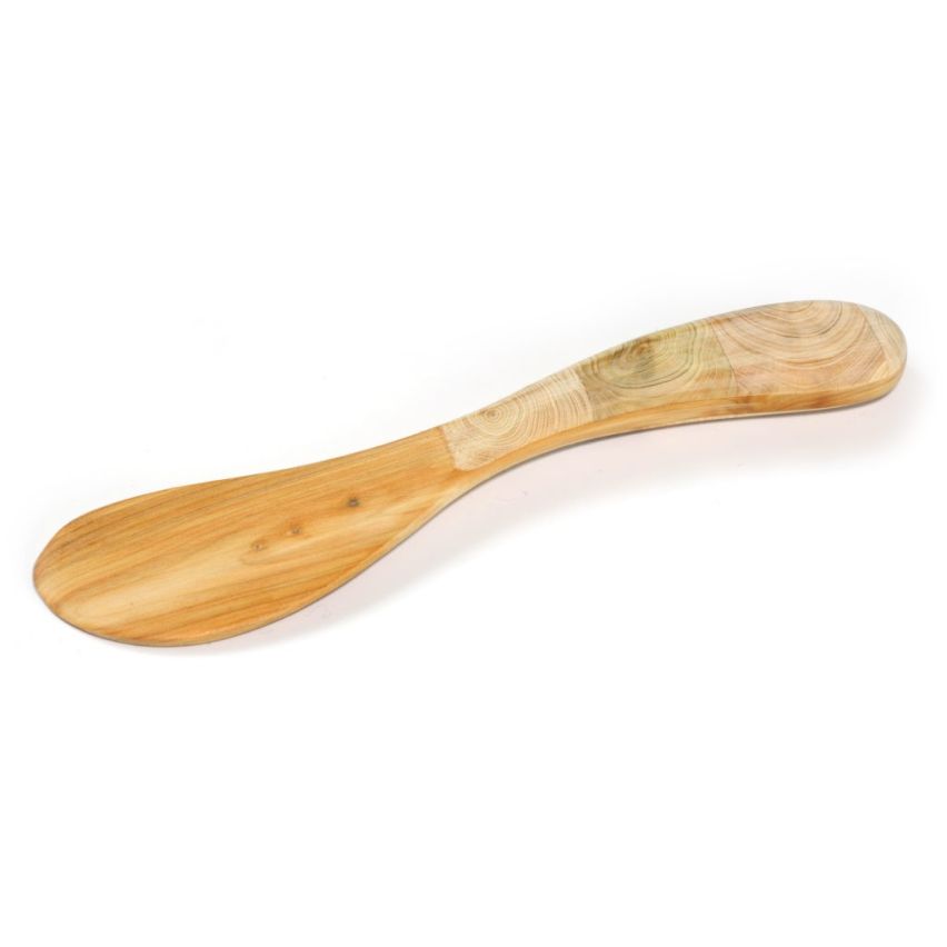 Wooden Butter Spreader with Mosaic Handle, Handmade from Solid Juniper Wood (Aromatic Juniper)
